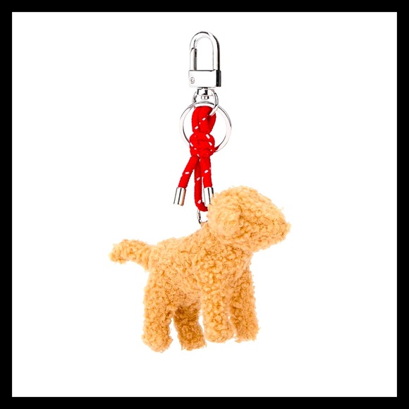 💕ⓅⒾⓃⓀ ⓋⓈ Micro Dog Keychain Charm NWT💕 - Picture 1 of 3